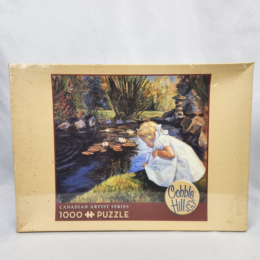 New Sealed Cobble Hill "Allegra's Garden" 1000 Pc Puzzle by Peggy Walton Packard
